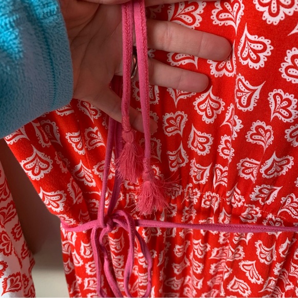 Boden Falling petals jersey midi dress - Picture 9 of 10